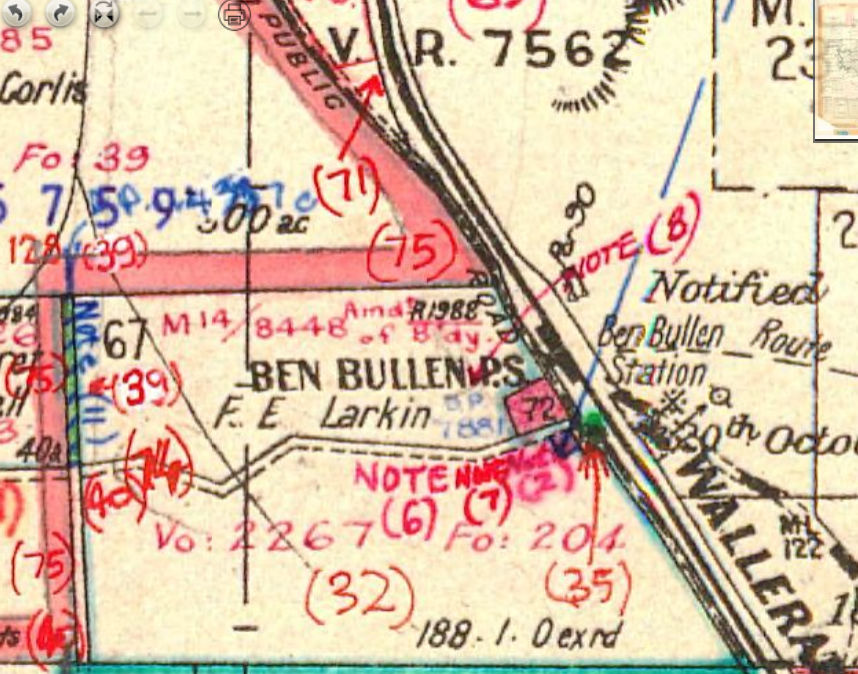 Ben Bullen Public School site Parish Ben Bullen County Roxburgh