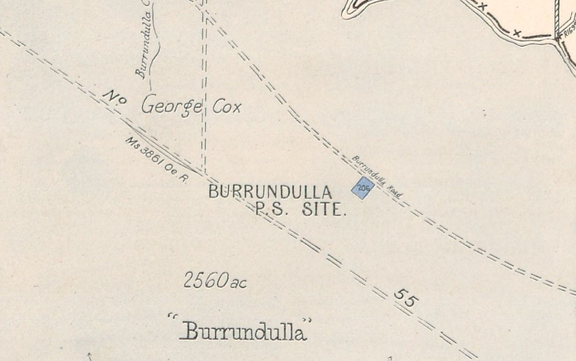 Burrundulla Public School site Portion 206 Parish Mudgee County Wellington