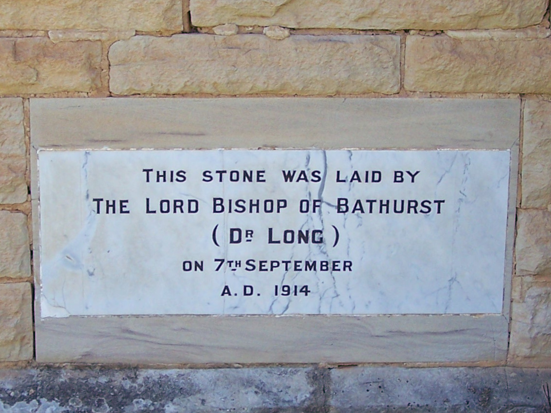 Wollar St Lukes Church Of England Wollar Foundation Stone