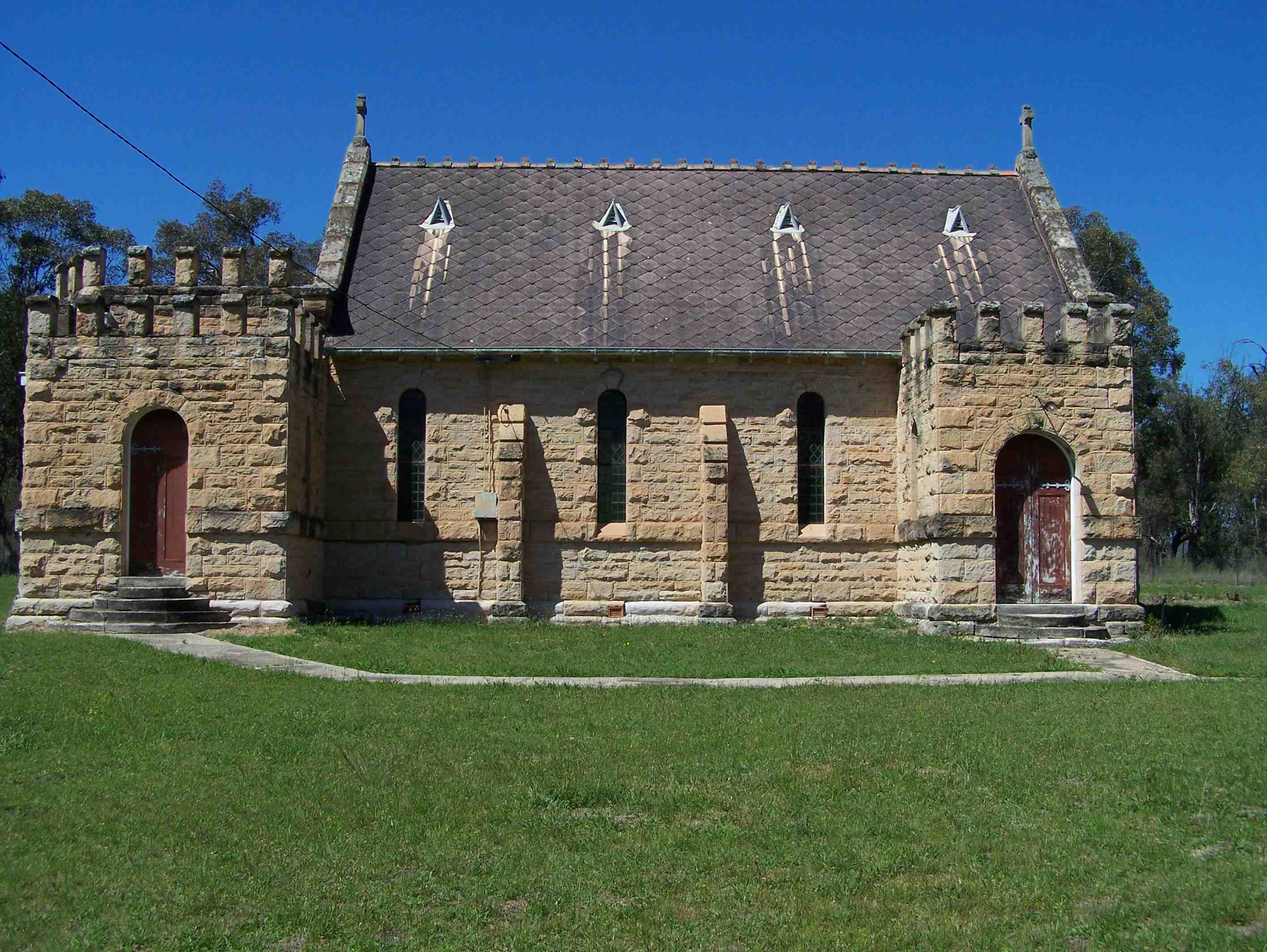 Wollar St Lukes Church Of England Wollar Side View