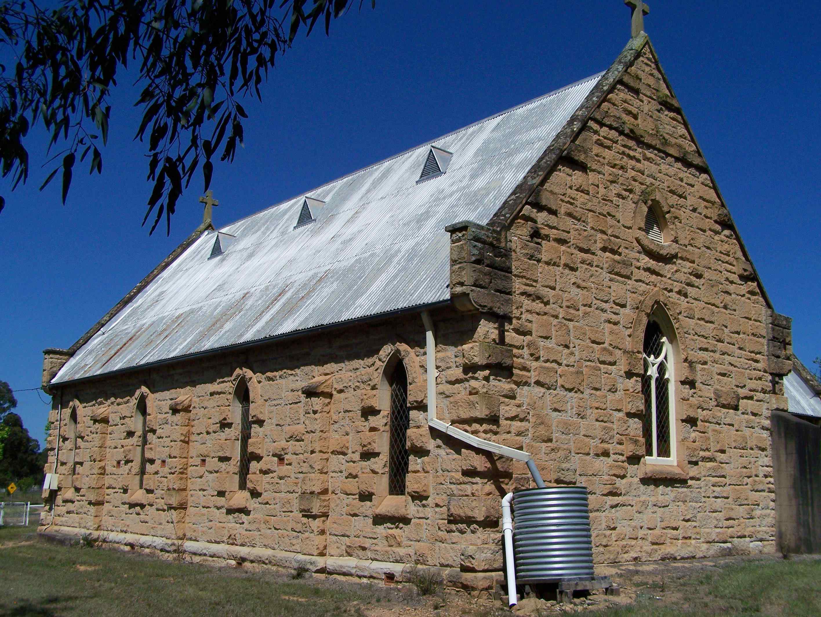 Wollar St Laurence O'Toole Catholic Church Side View