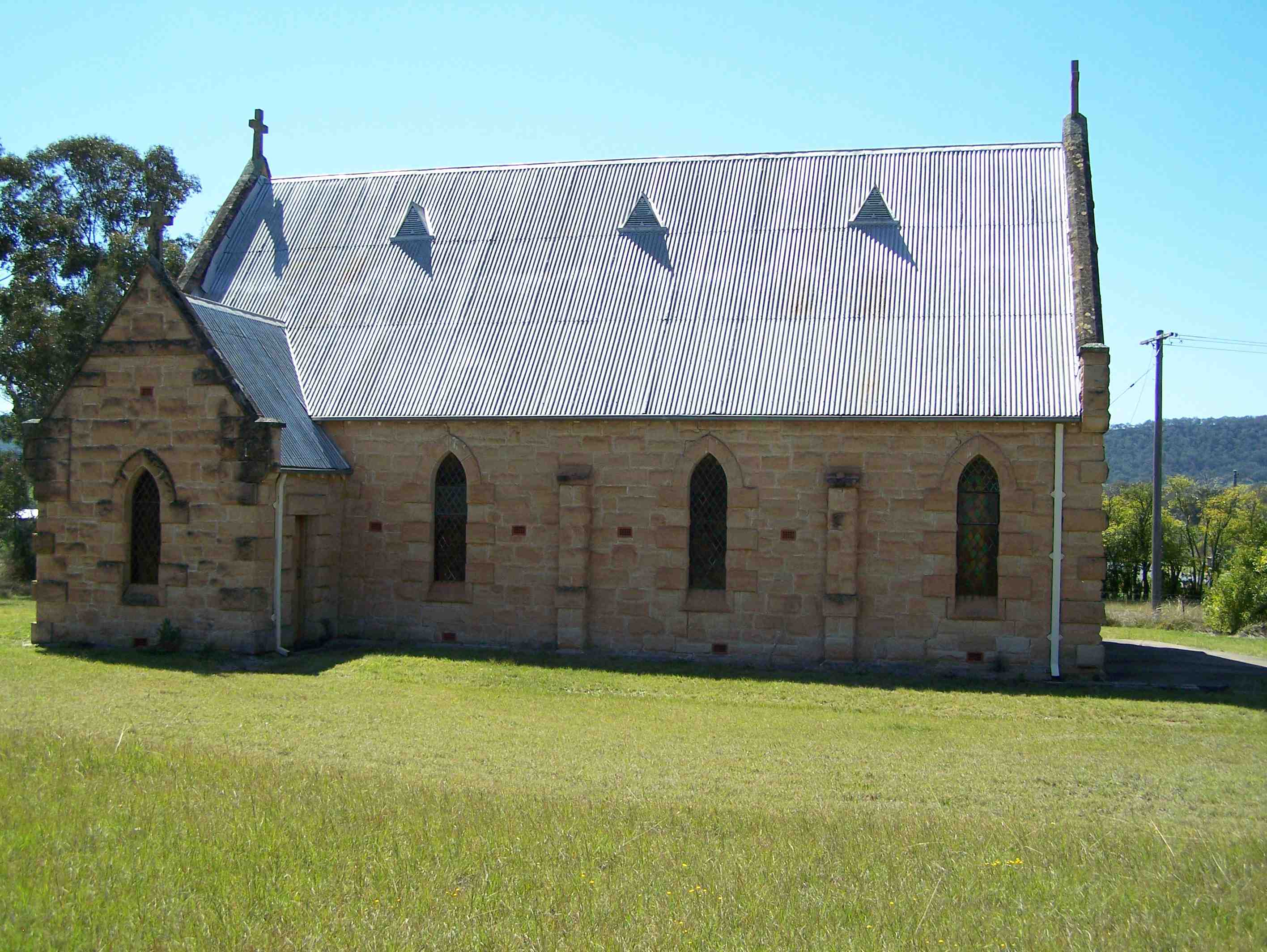 Wollar St Laurence O'Toole Catholic Church Side View 2