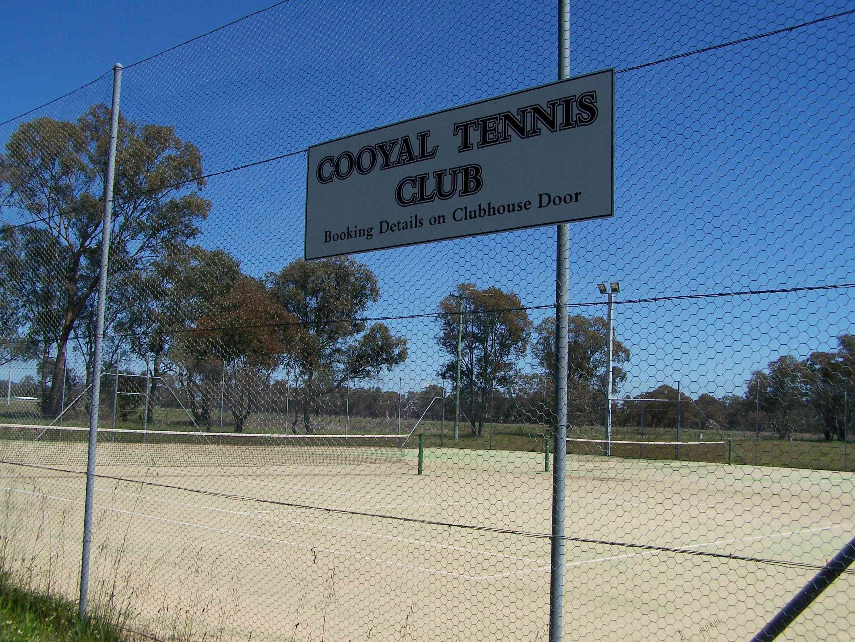 Cooyal Tennis Club Courts 2011