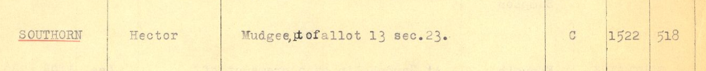 1928 Allotment 13 Section 23 Denison Street Hector Southorn Purchaser