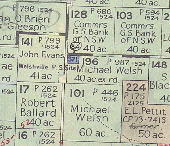 Welshville School site Portion 371 Parish Bayly County Phillip