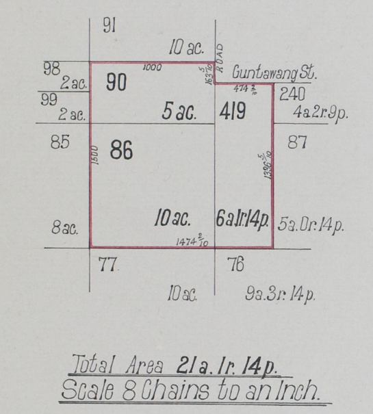 Gulgong Show Ground site Portion 419 Parish Guntawang County Phillip Vol 5271 Fol 130