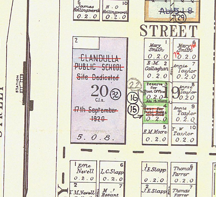 Clandulla School site Allotment 32 Section 20 Town Clandulla County Roxburgh