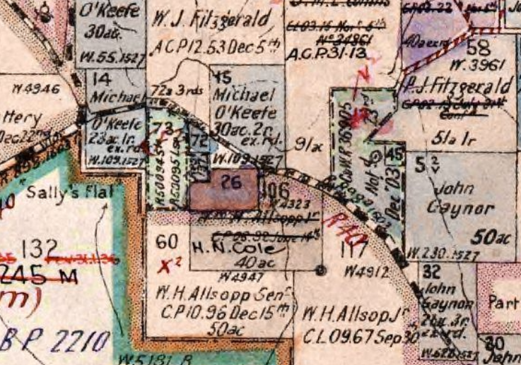 Sallys Flat School site Portion 72 Parish Cunningham County Wellington