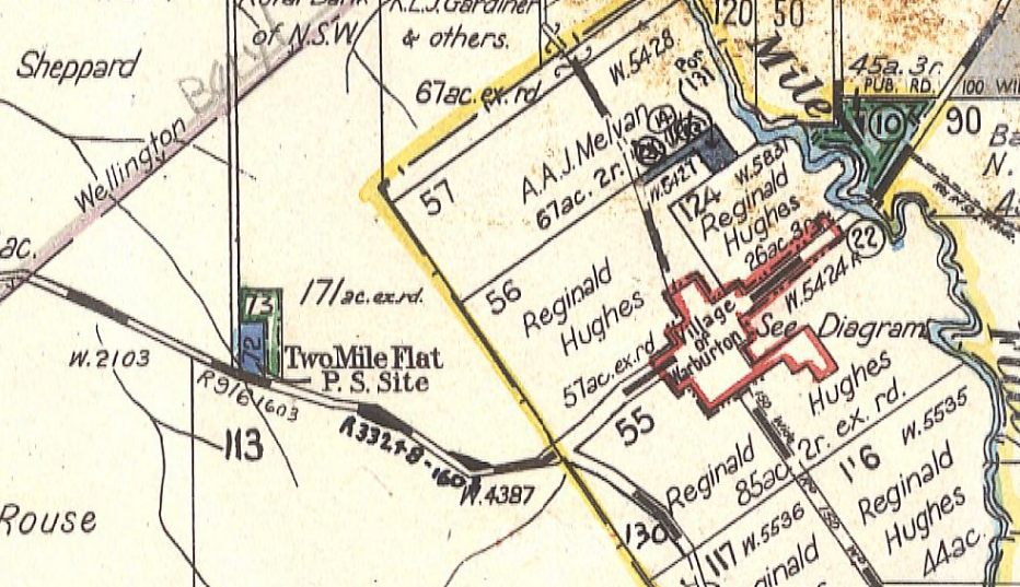 Two Mile Flat School site Portion 72 and 73 Parish Biraganbil County Wellington