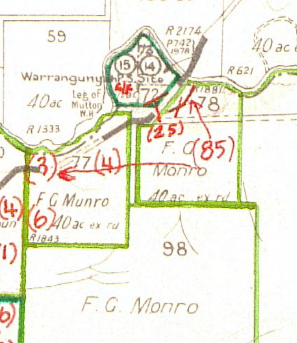 Warrangunyah School site Portion 72 Parish Warrangunia County Roxburgh