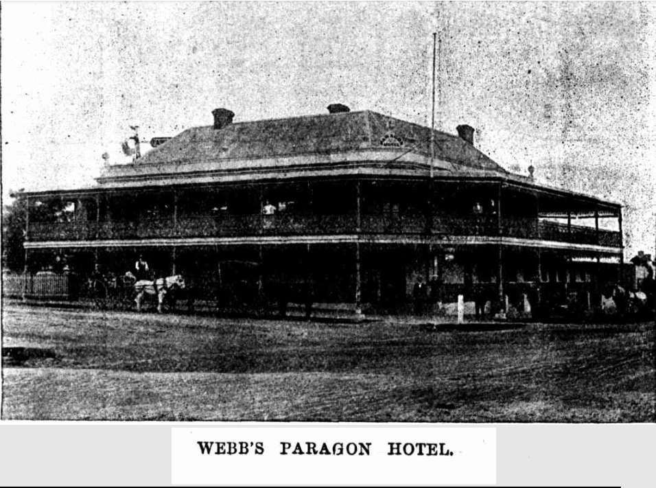 Mudgee Paragon Hotel 1899 http://nla.gov.au/nla.news-article111077323