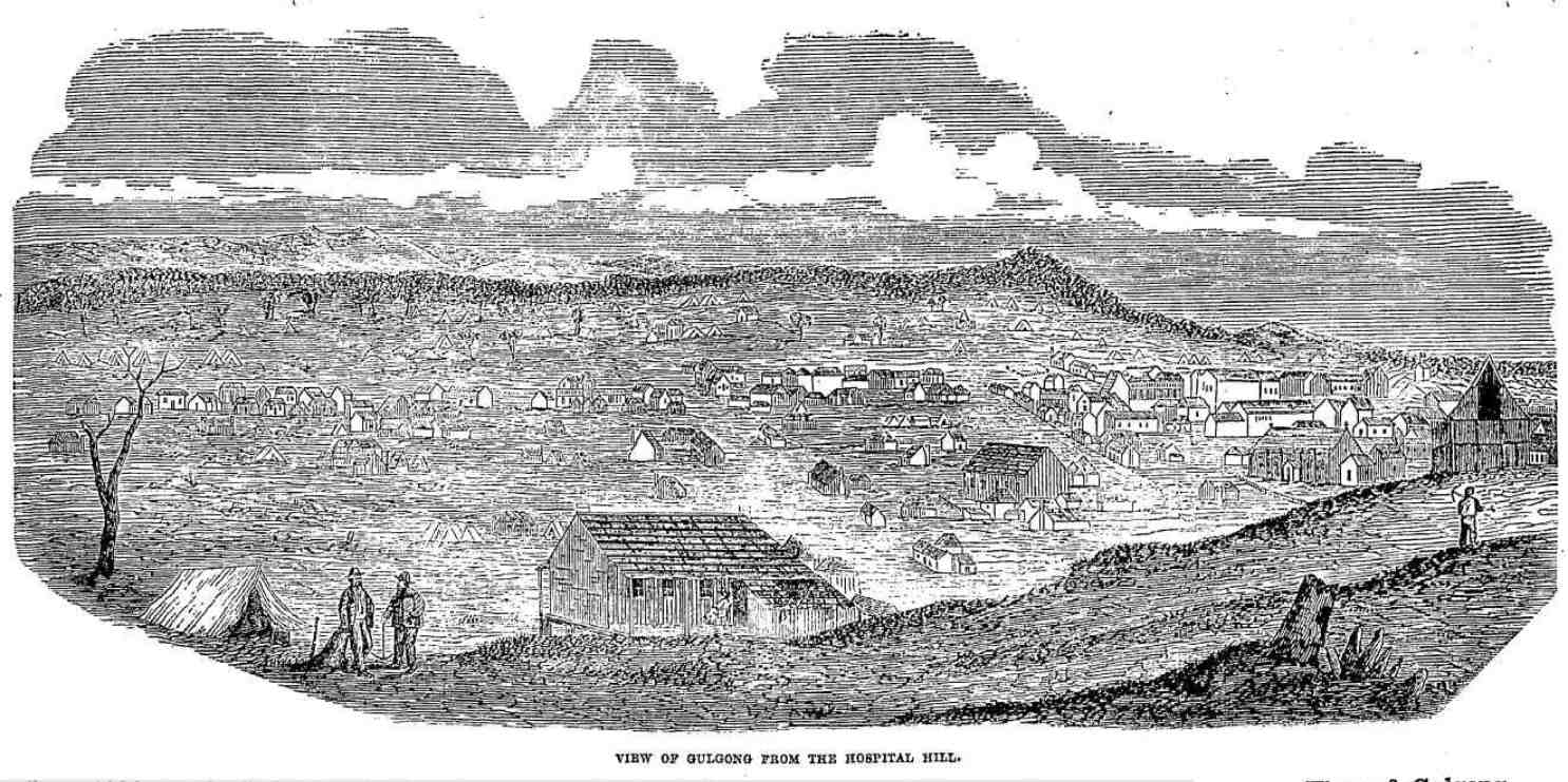 Hospital Hill Gulgong 1872 http://nla.gov.au/nla.news-article70492491