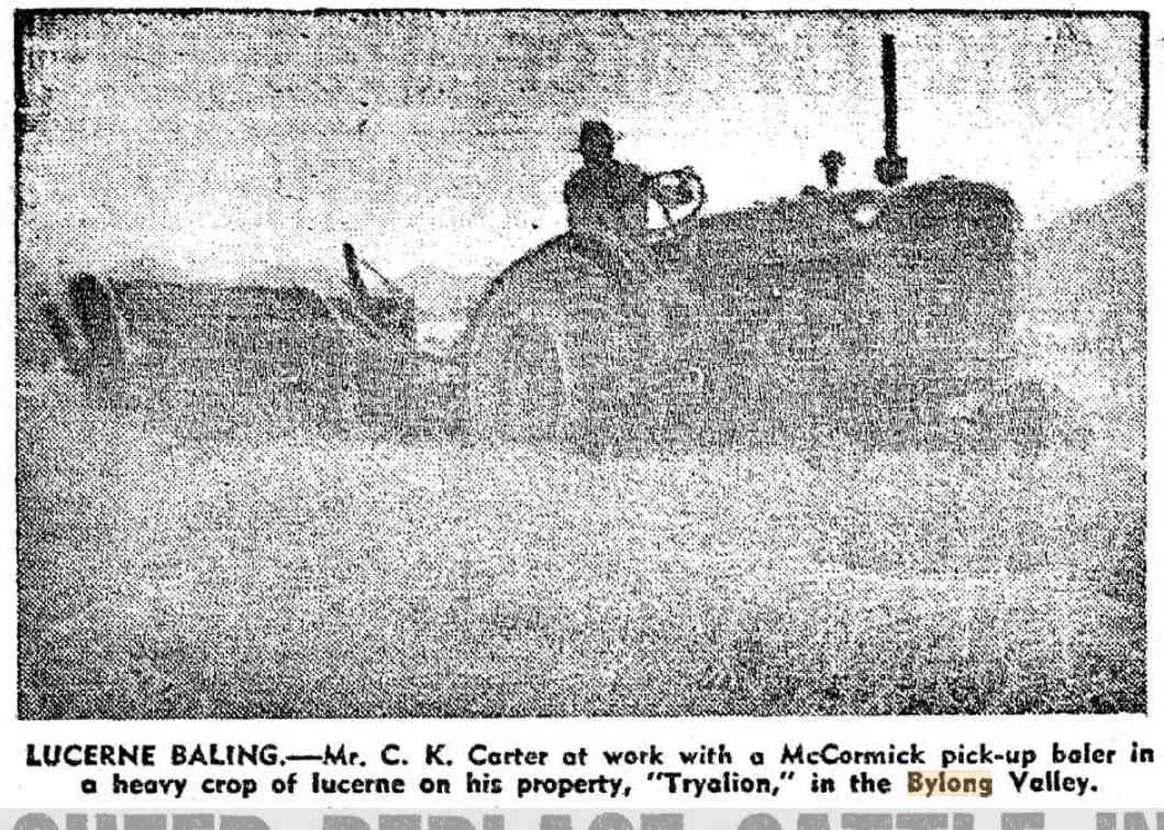 Tryallion C K Carter's pick up bailer 1954 http://nla.gov.au/nla.news-article106918831