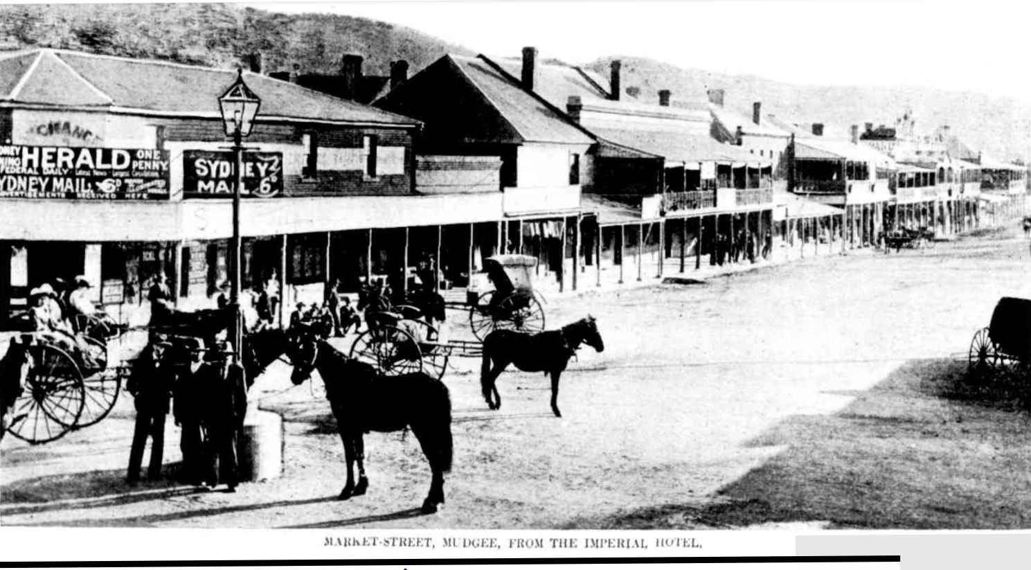 Market Street, Mudgee, from the Imperial Hotel 1904