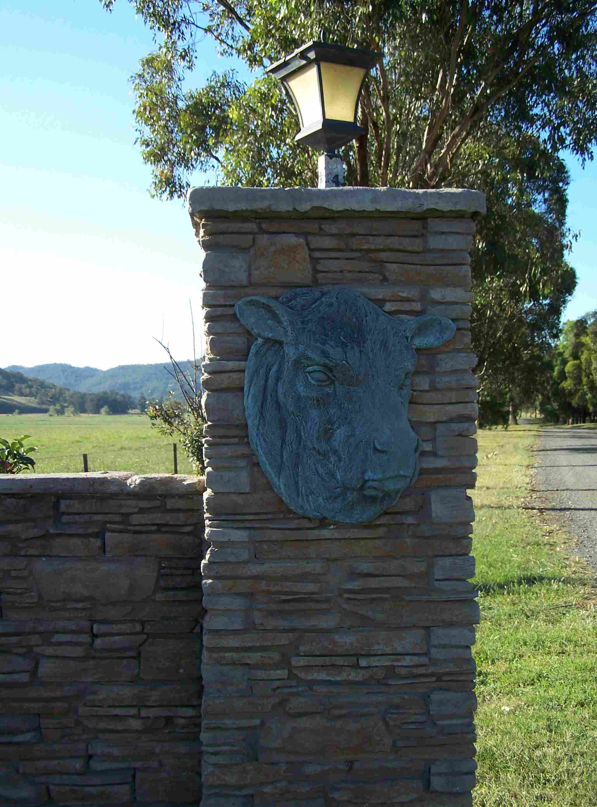 Bylong Station Emblem On Gate