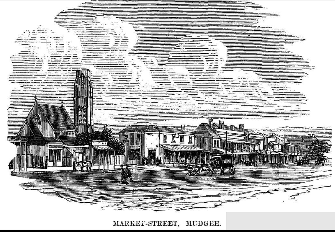 Market Street Mudgee 1892