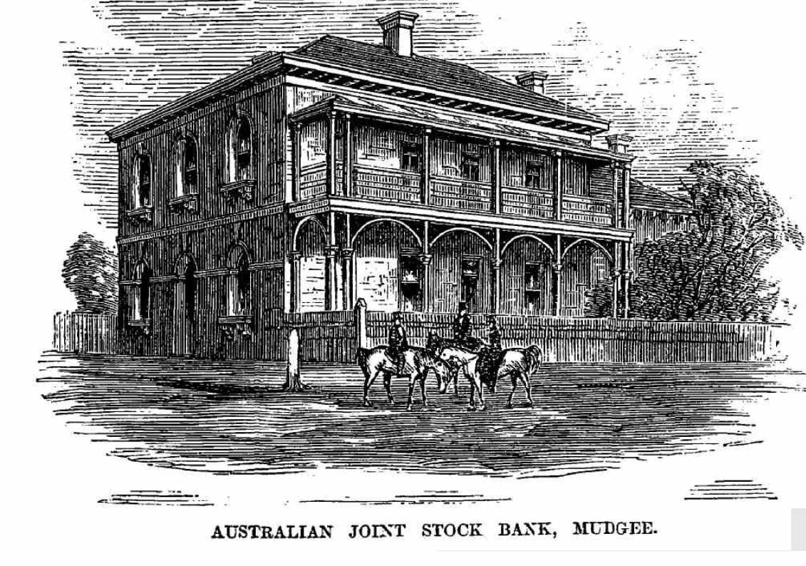 Australian Joiont Stock Bank Mudgee 1892 http://nla.gov.au/nla.news-article162180350