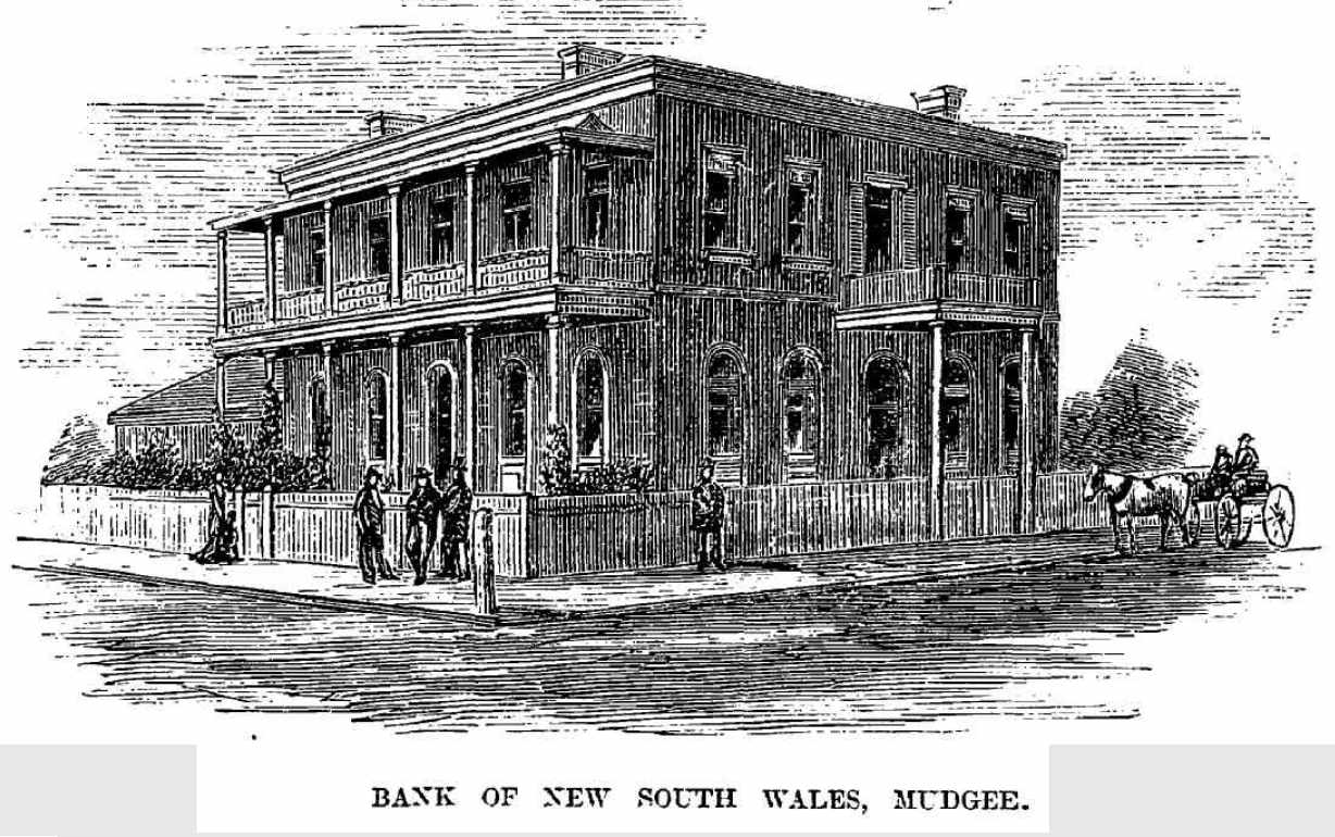 Mudgee Bank of New South Wales 1892 http://nla.gov.au/nla.news-article162180350