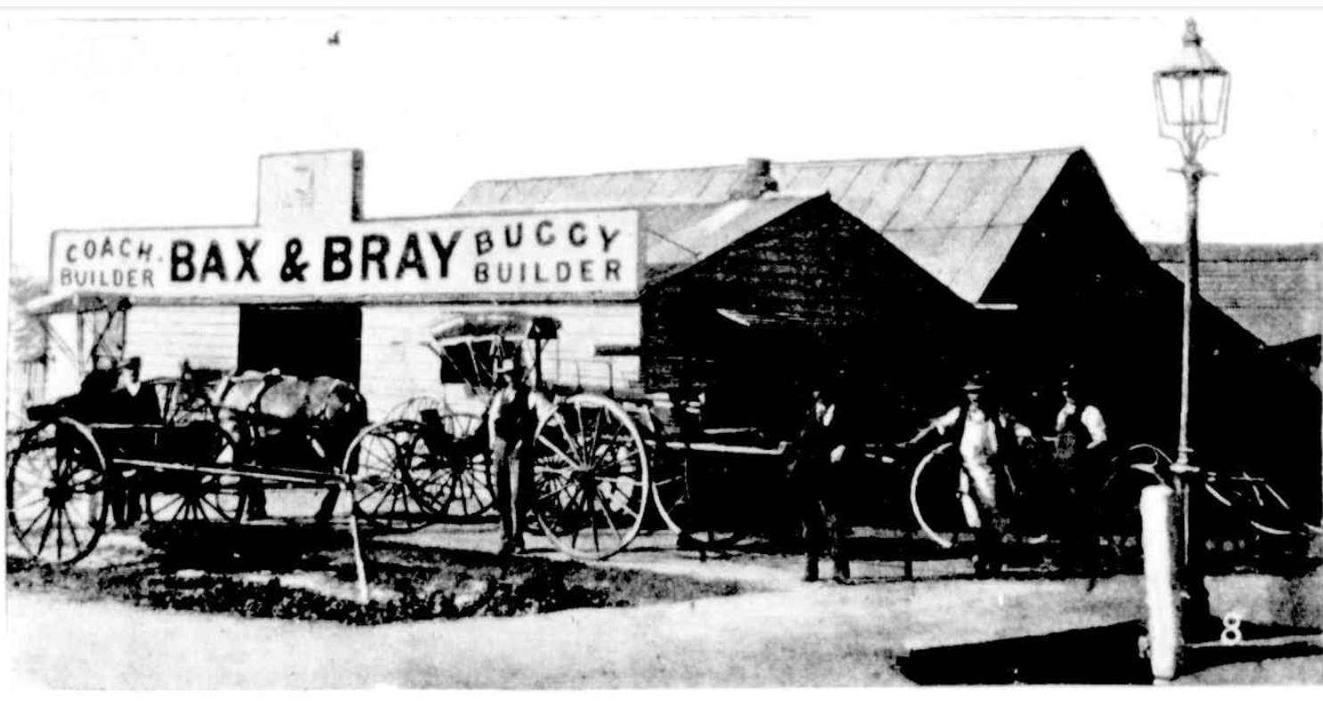 Bax & Bray Coach and Buggy Builder 1896 http://nla.gov.au/nla.news-article71300077