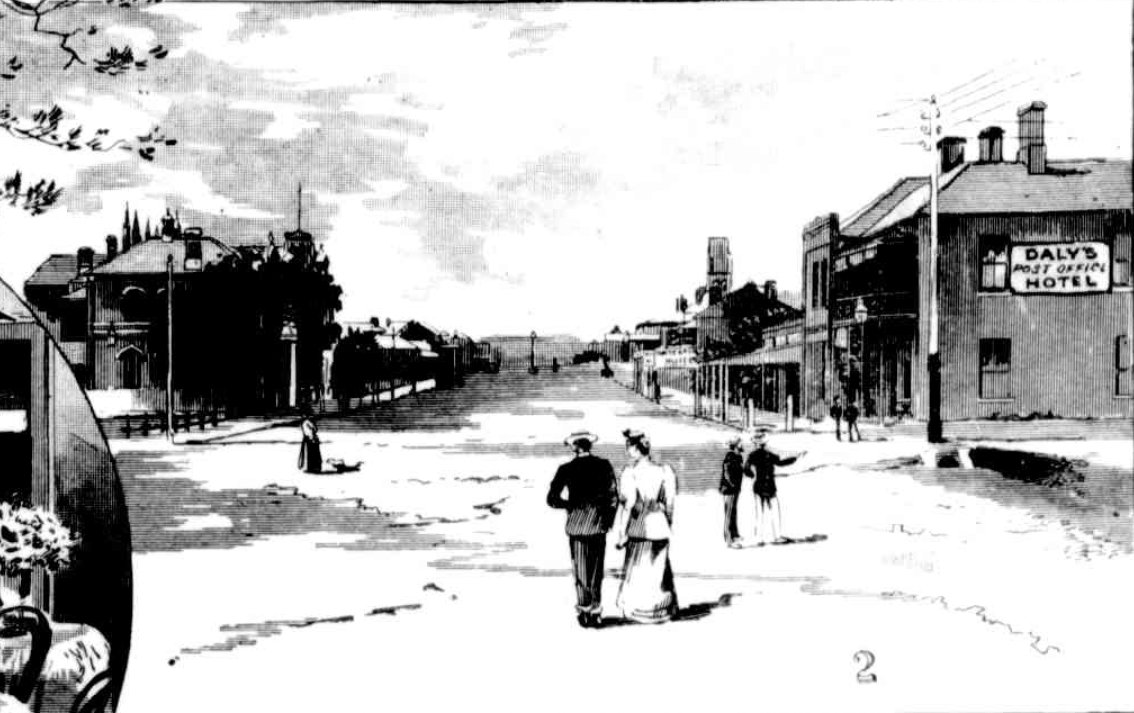 Market Street Mudgee Looking east 1896