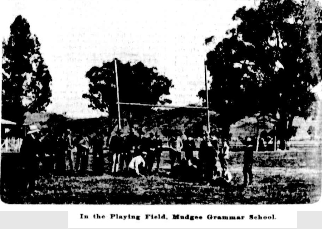 Mudgee Grammar School Playing Fields 1905 http://nla.gov.au/nla.news-article71534258