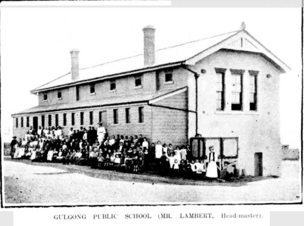 Gulgong Public School Mr Lambert Headmaster 1907