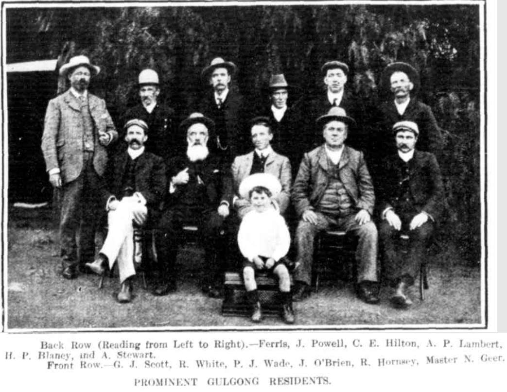 Prominent Gulgong Residents 1907