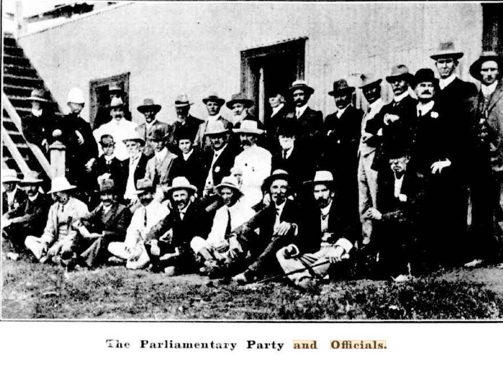 Mudgee Show Parliamentary Party and Officials 1909