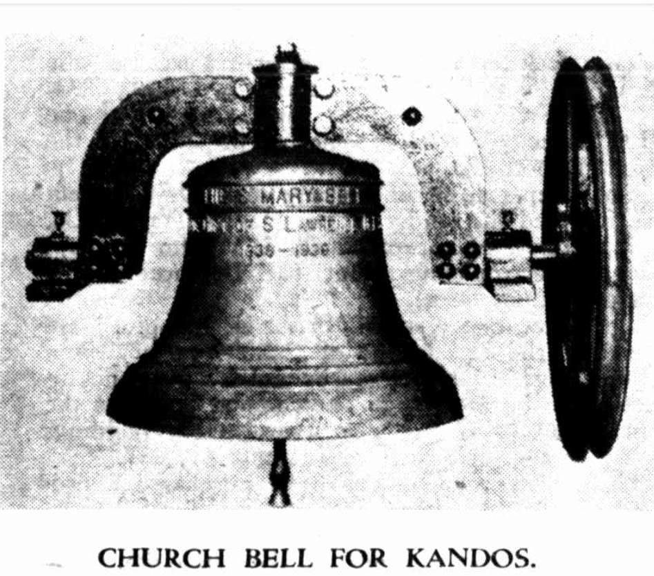 New Bell for St Laurences Church Kandos 1940