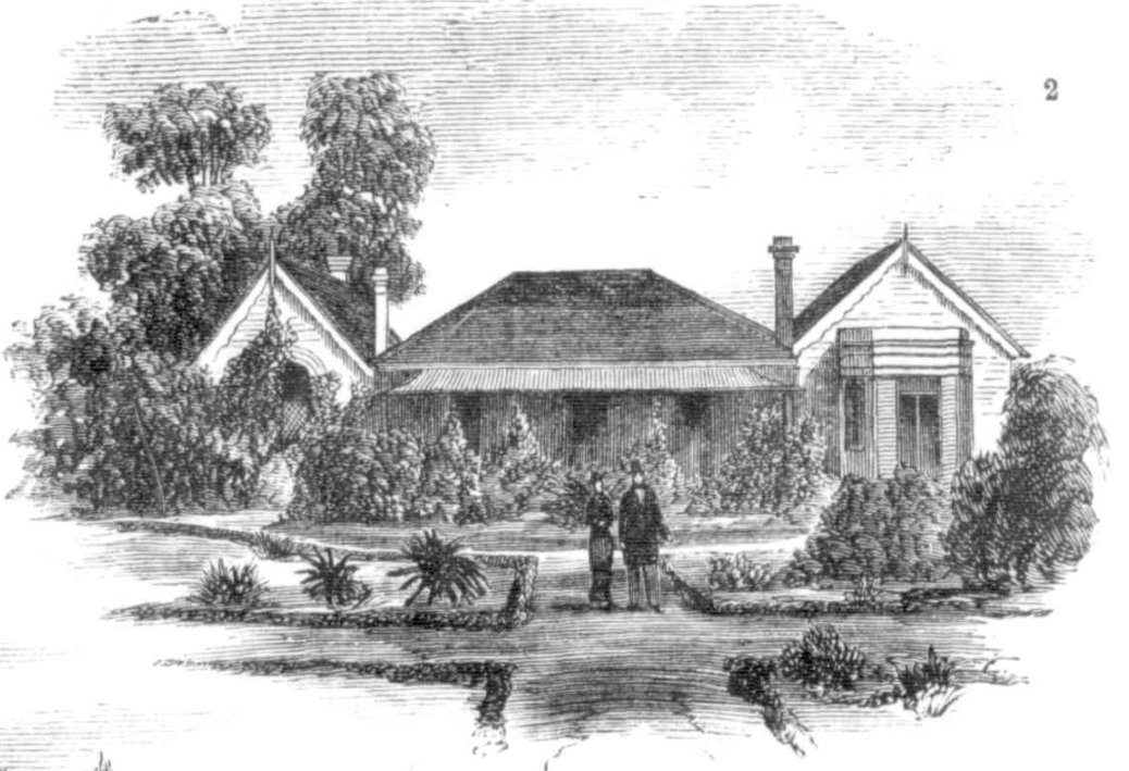 Annan Lodge. Residence of Mr J P Dickson 1880