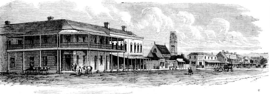 Royal Hotel, Market Street, Mudgee 1880