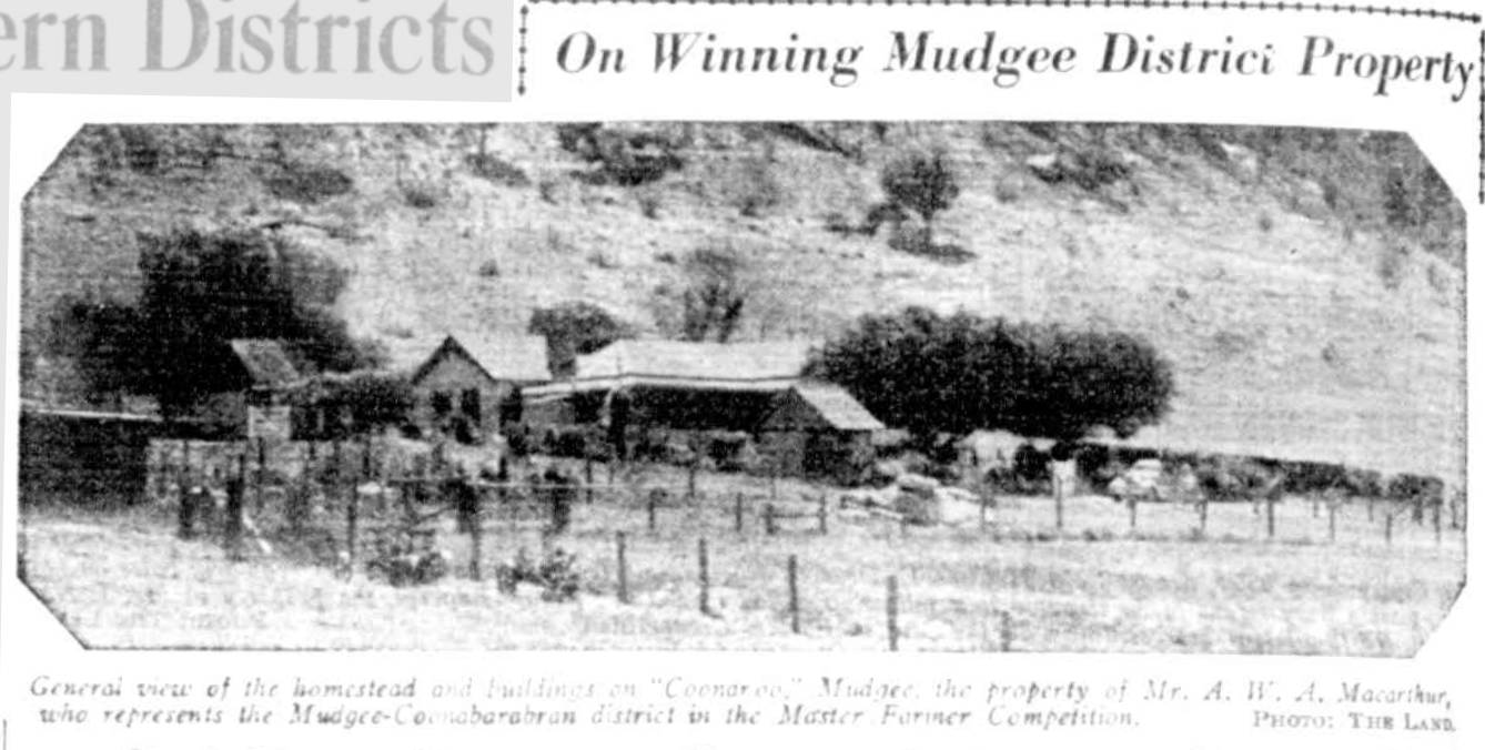 Coonaroo Homestead and outbuildings 1937