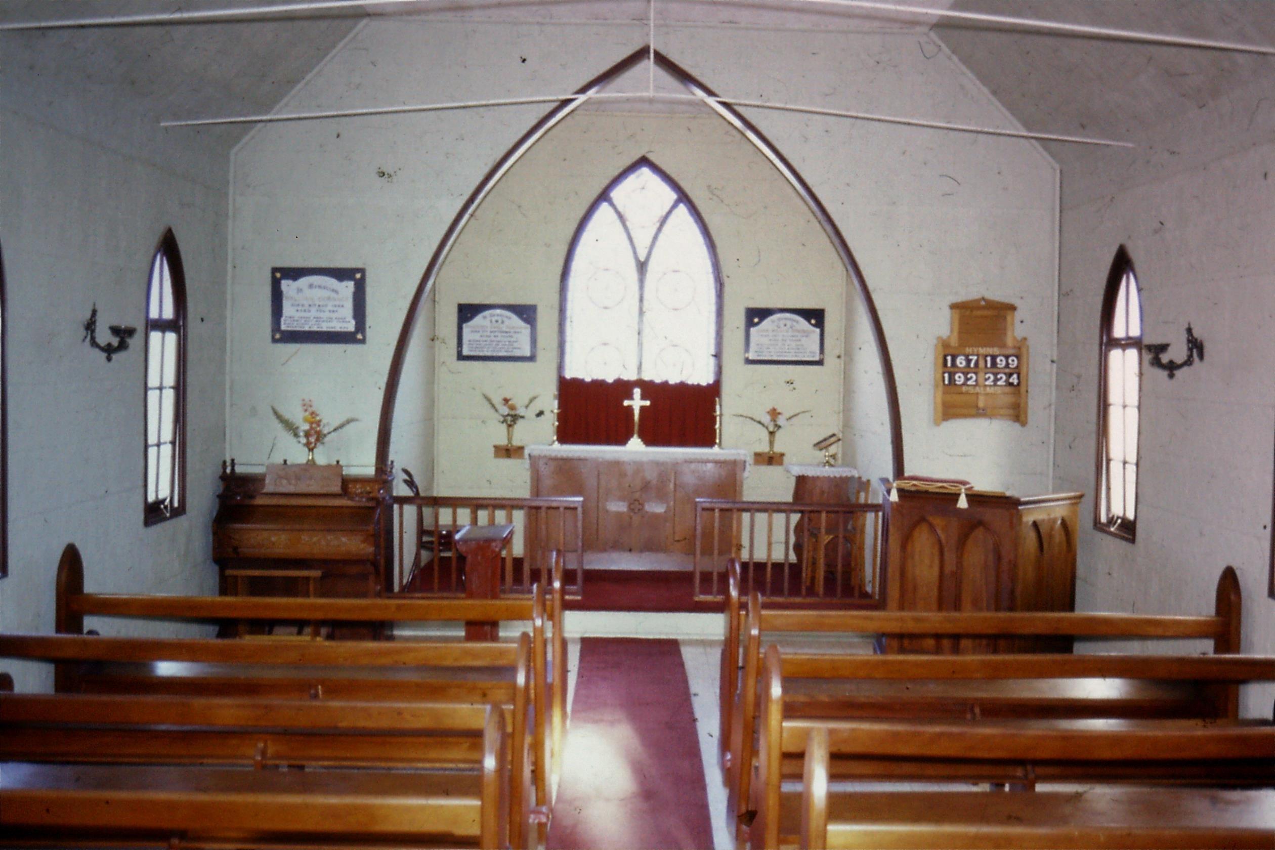 St Cutherbt's Ulan interior. Taken 1977