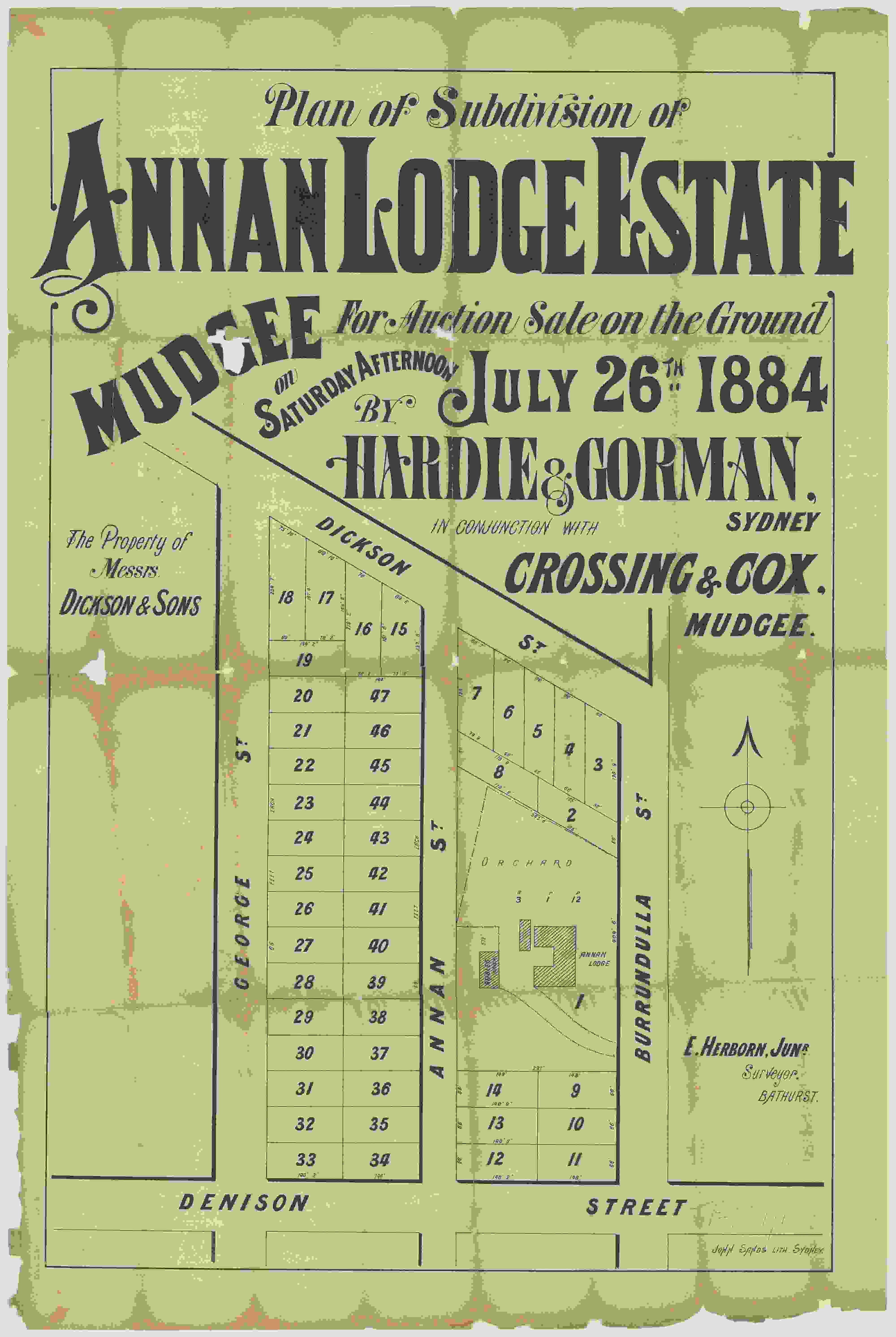 Plan of Subdivision of Annan Lodge Estate - Mudgee