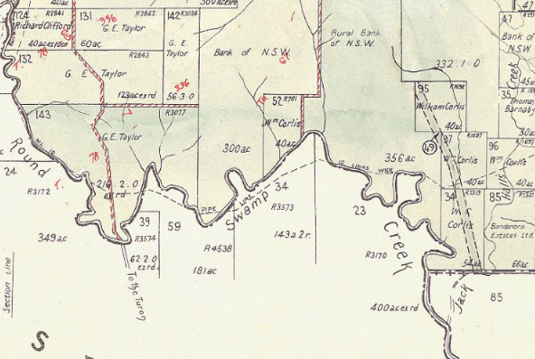 Jack Halls Creek, Parish Hearne, County Roxburgh