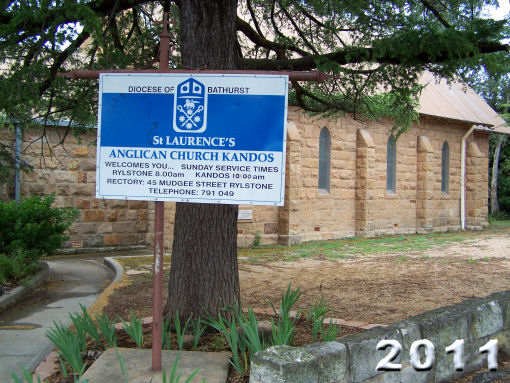 Kandos St Laurence Church Side View 2011